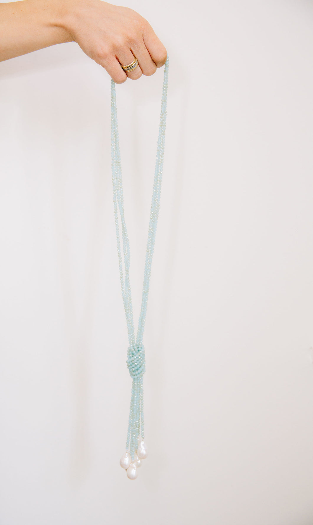 Robins egg Triple Lariat